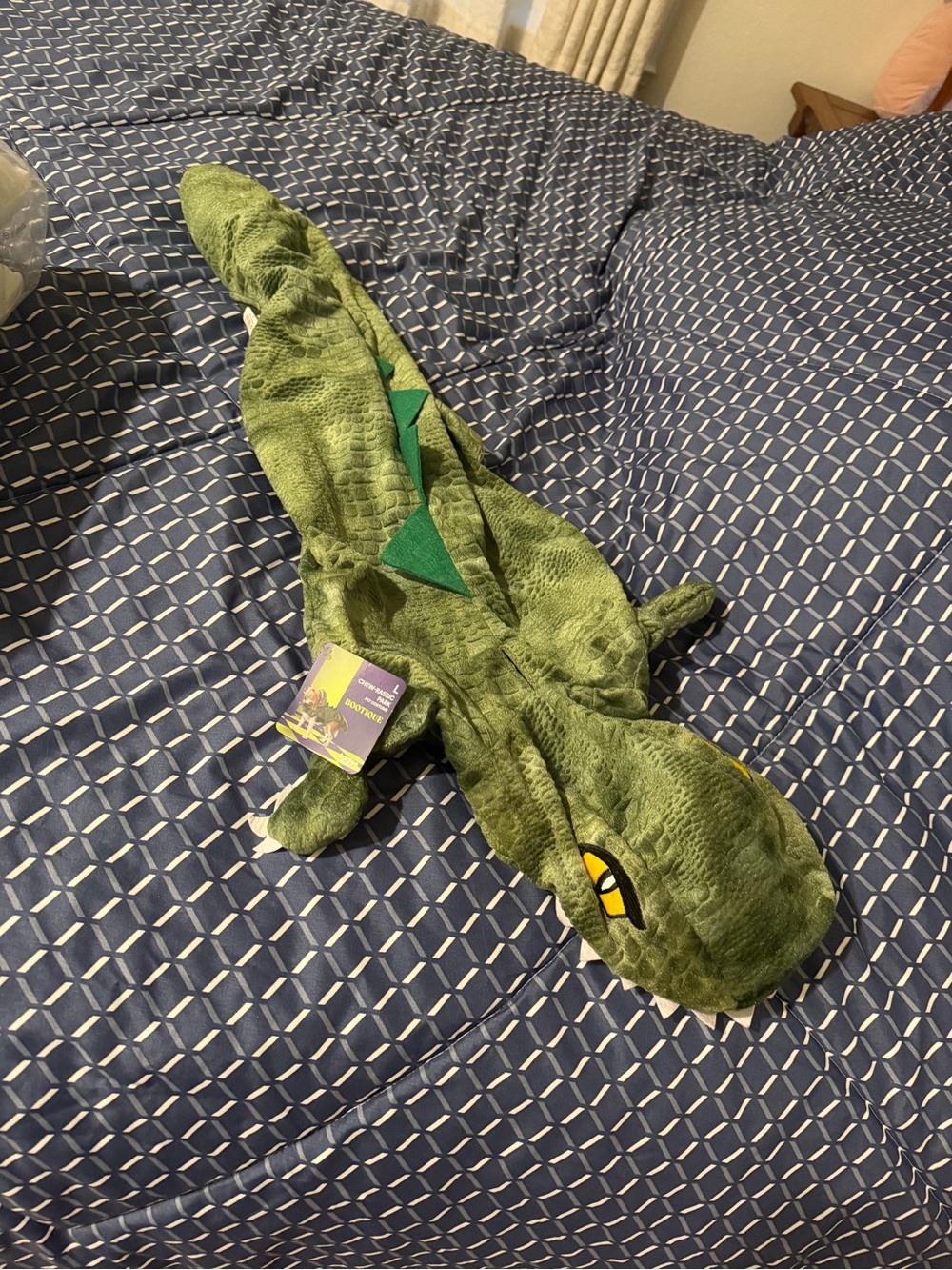 Dinosaur dog costume